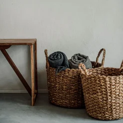 Korg Abaca Rund Handtag 30x30cm