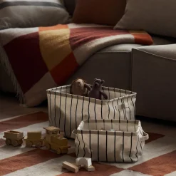 Korg Hopvikbar RAND 20x27cm Beige/Svart