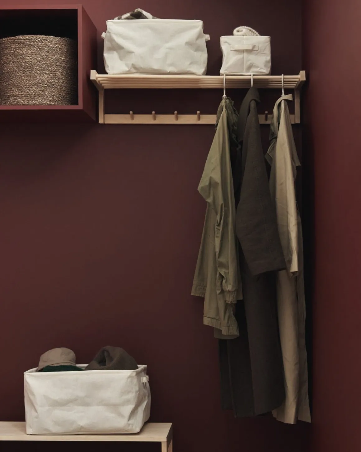 Korg Hopvikbar 20x27cm Offwhite