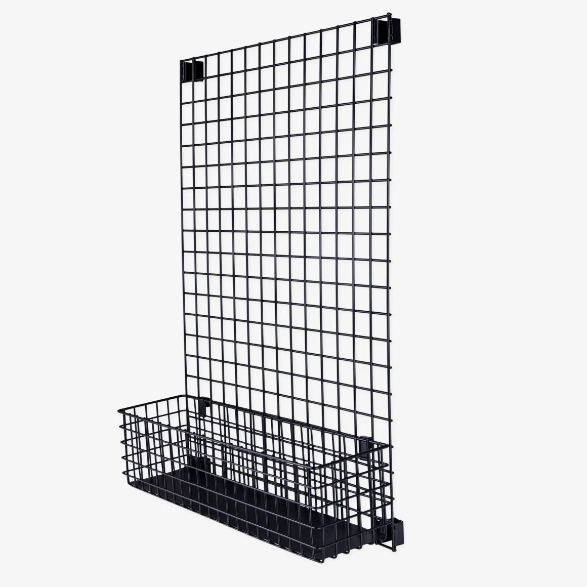 Korg Rutnät Krokar 11x42cm Svart