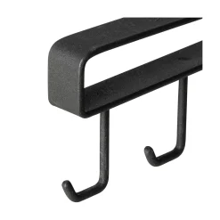 Kroklist Hylla 25cm Svart