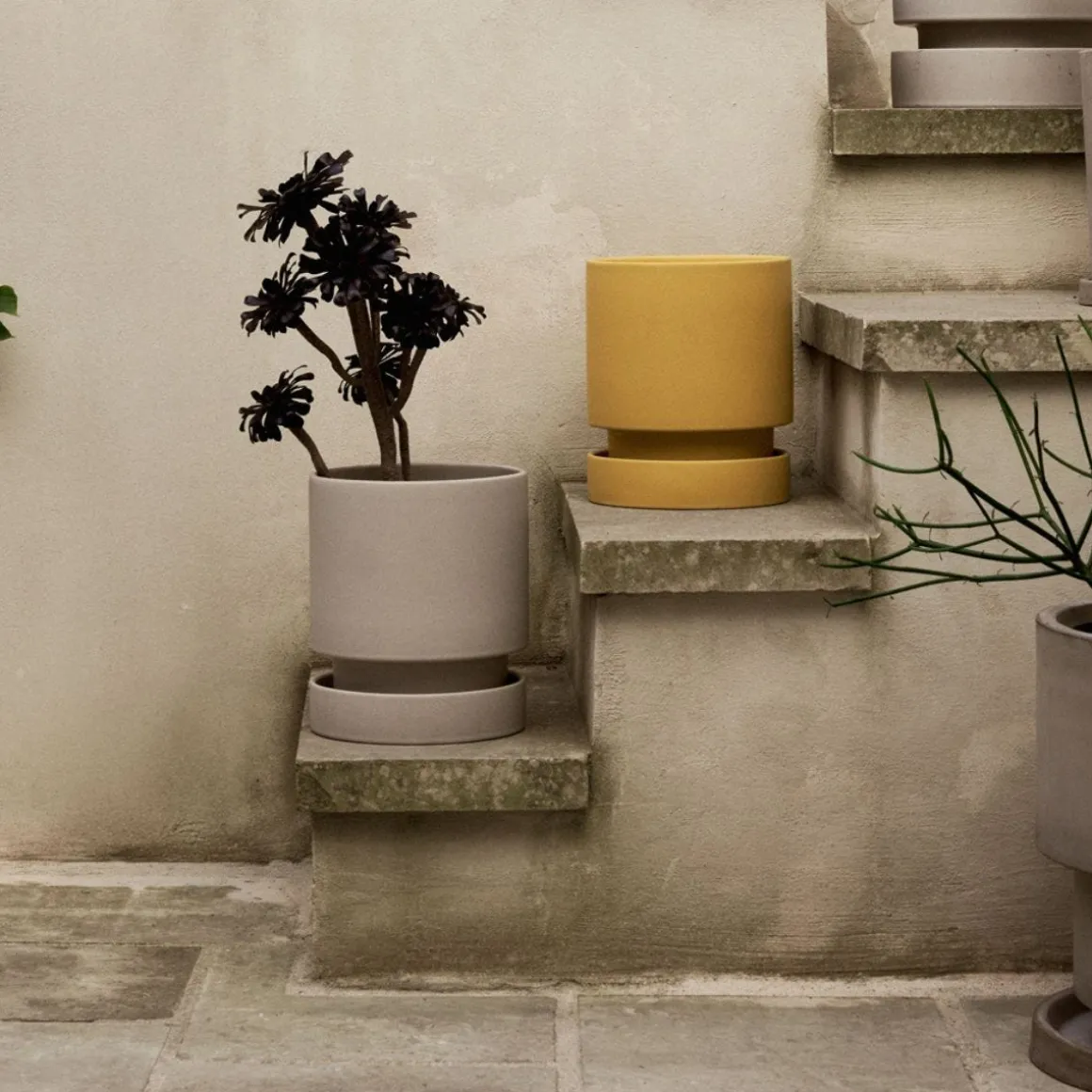 Kruka Stengods Fat 24cm Beige