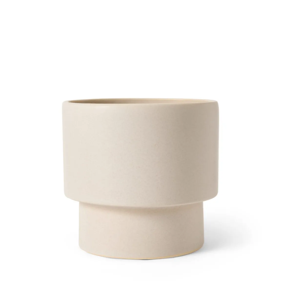 Kruka Stengods Kant 19x18cm Vit