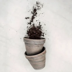 Kruka Terrakotta 18cm Grå