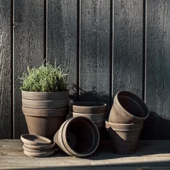 Kruka Terrakotta 13,5cm Grå