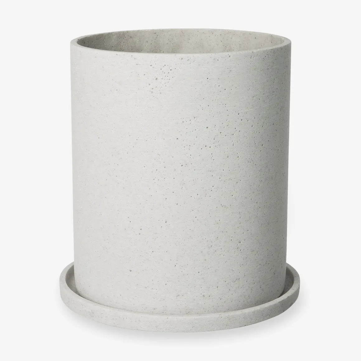 Kruka/Fat Polystone 22cm Vit