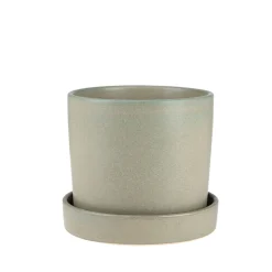 Kruka/Fat Stengods 17,5cm Grön