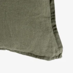 Kudde Linne 50x70cm Mörk Khakigrön