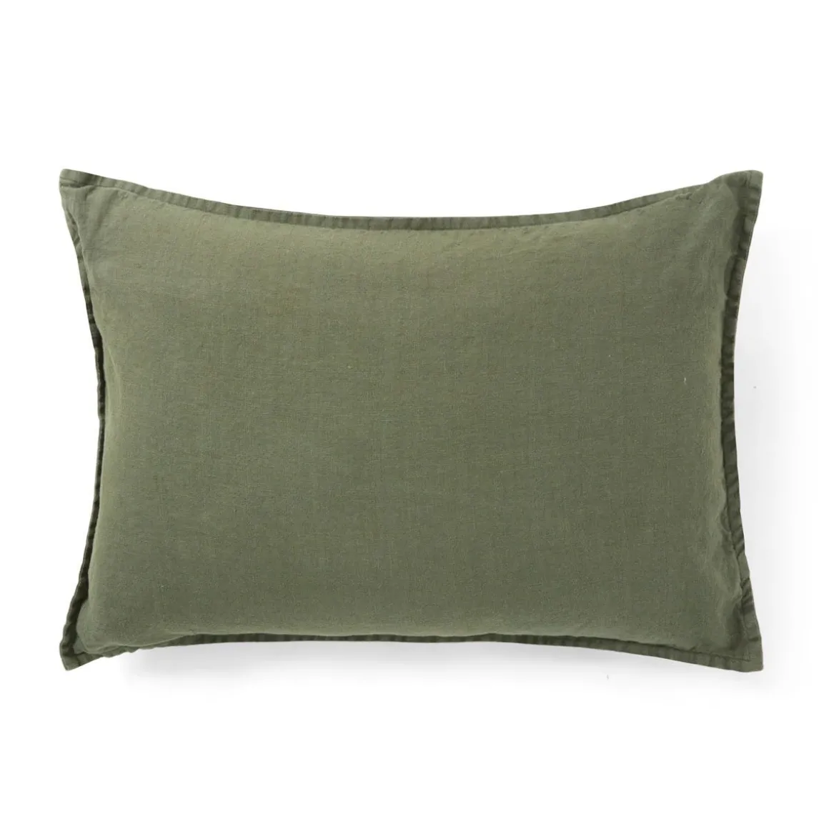 Kuddfodral Linne 50x70cm Khakigrön