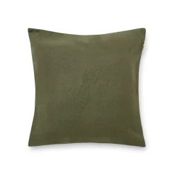 Kuddfodral Linnemix 50x50cm Mörk Khakigrön