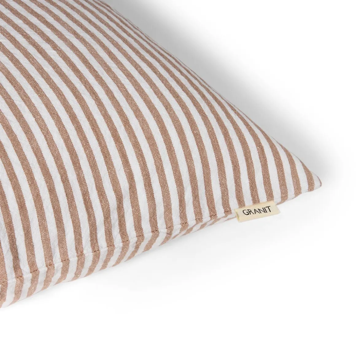 Kuddfodral Rand Linnemix 50X50cm Mocca