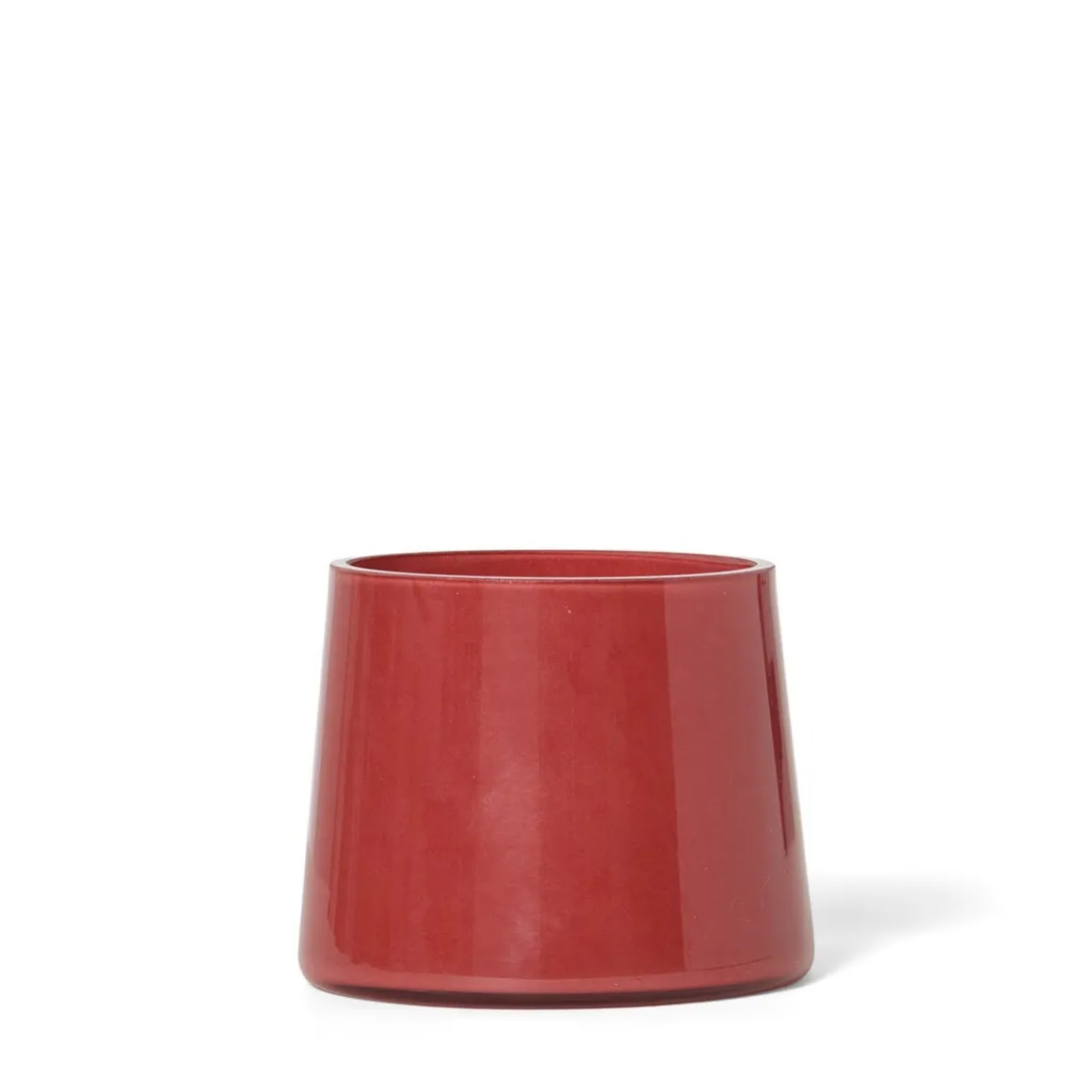 Ljuslykta Glas 10cm Röd