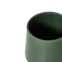 Ljuslykta Glas Mörkgrön 10cm