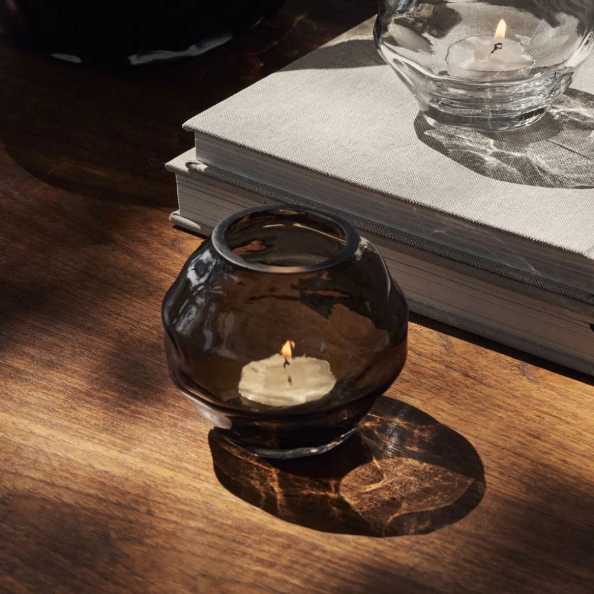 Ljuslykta River 10cm Brun