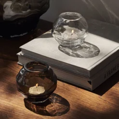 Ljuslykta River 10cm Brun