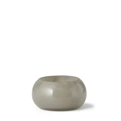 Ljuslykta Rund 8x8cm Grå