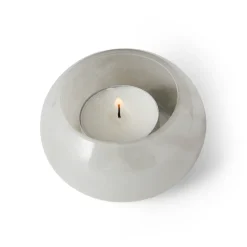 Ljuslykta Rund 8x8cm Ljusgrå