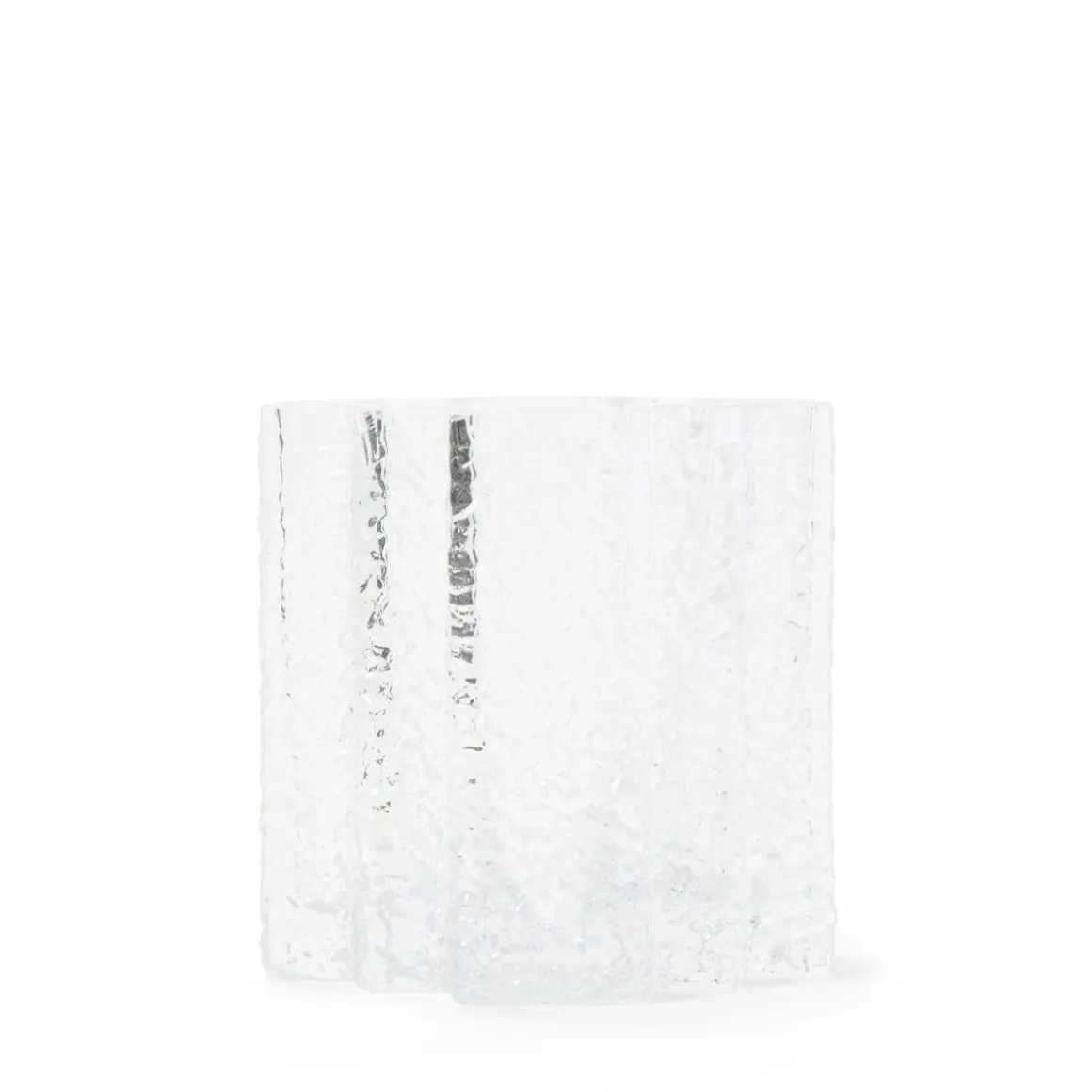 Ljuslykta Zigzag Glas 9x9cm