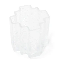 Ljuslykta Zigzag Glas 9x9cm