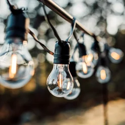 Ljusslinga 10 LED Anslutningsbar 4m Svart