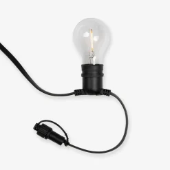 Ljusslinga 10 LED Anslutningsbar 4m Svart