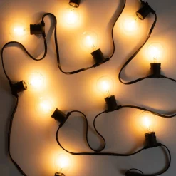 Ljusslinga 10 LED Anslutningsbar 4m Svart