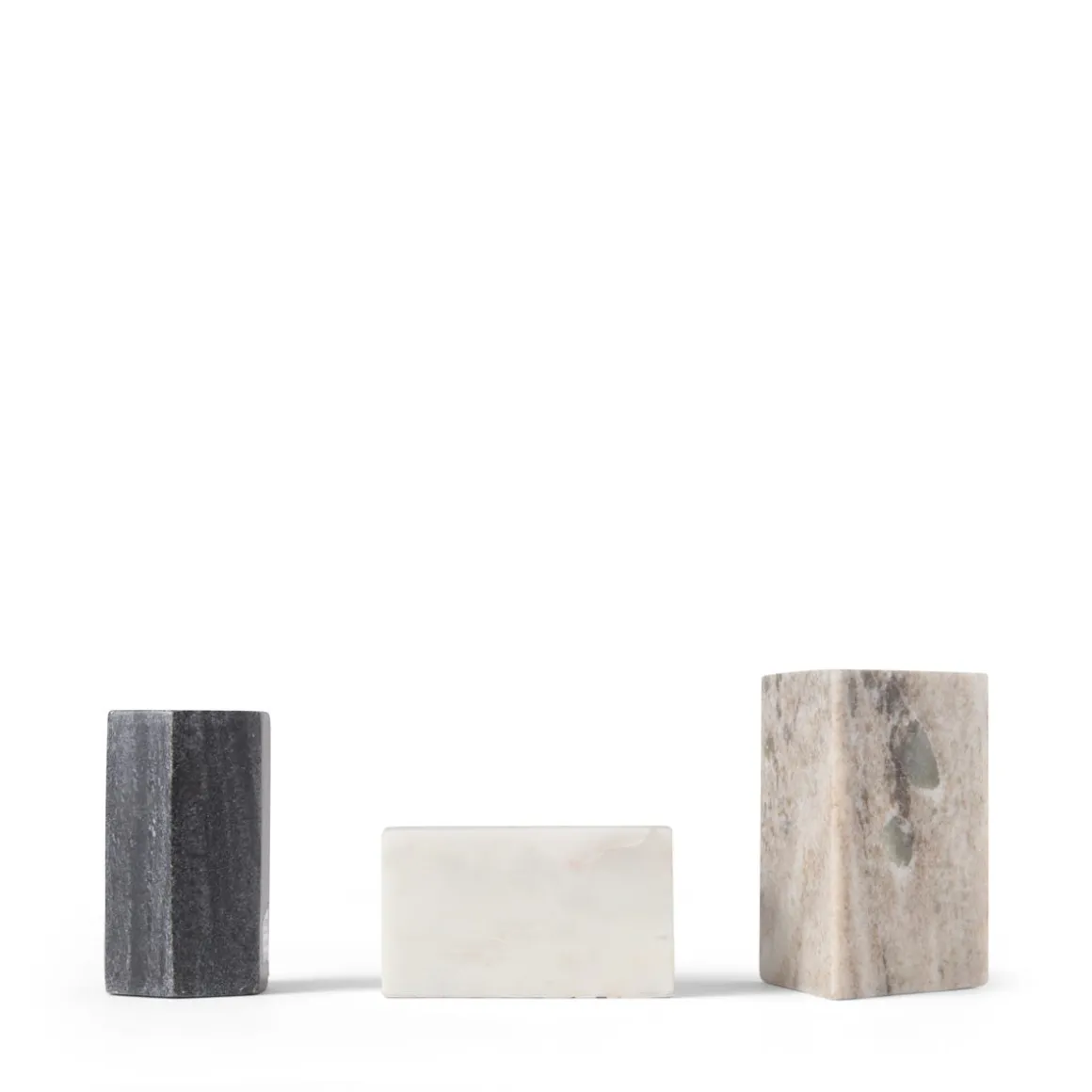 Ljusstake Hexagon Marmor