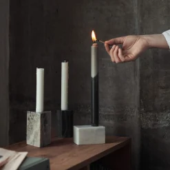 Ljusstake Hexagon Marmor