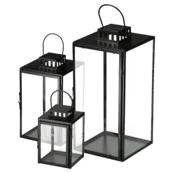 Lykta Metall 41cm Svart