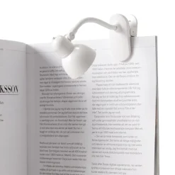 Mini Läslampa Klämma 3x15cm Vit