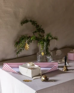 Omslagspapper 10m Rand Vit/Röd