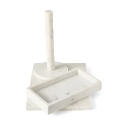 Pappershållare 28,5cm Marmor Vit