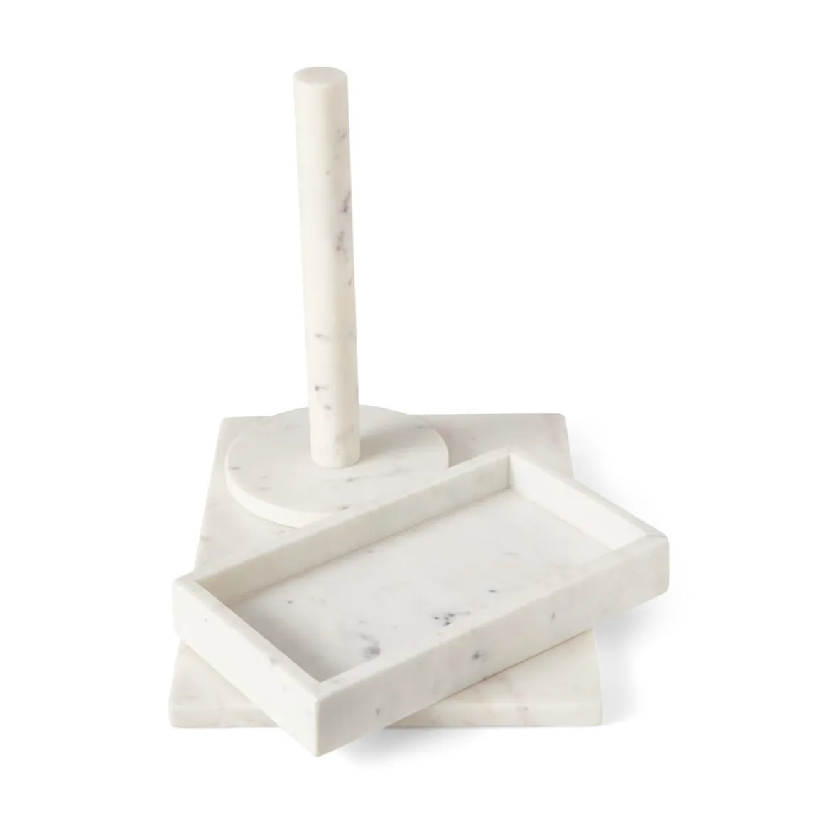 Pappershållare 28,5cm Marmor Vit