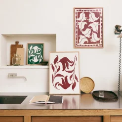 Poster Anna Mörner Äng 50x70cm Röd