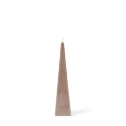 Pyramidljus Stearin 5,5x25cm Sand