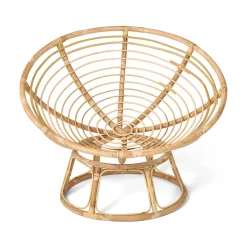 Rottingfåtölj Rund