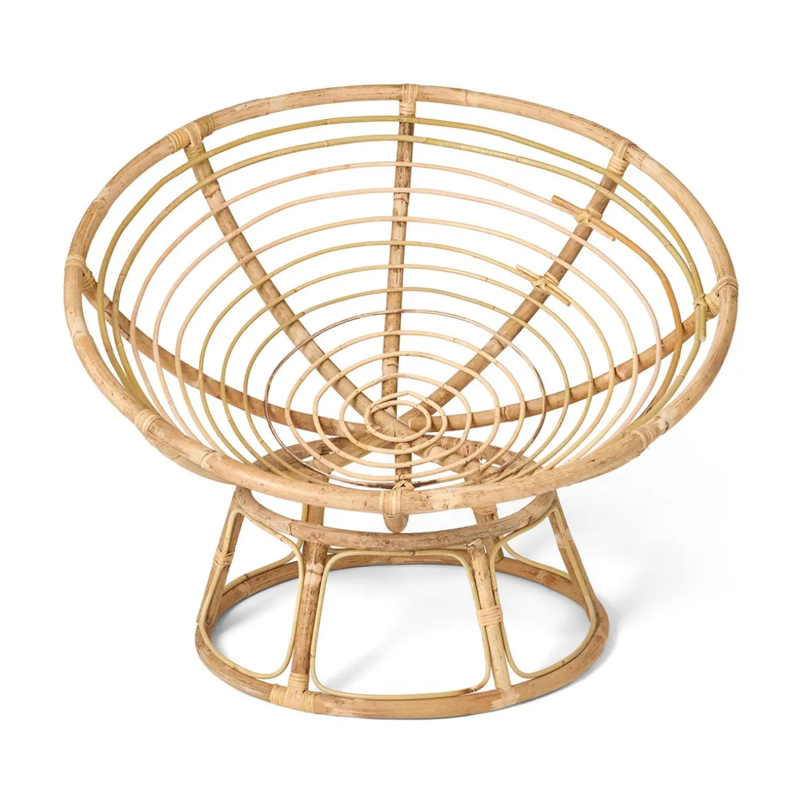 Rottingfåtölj Rund