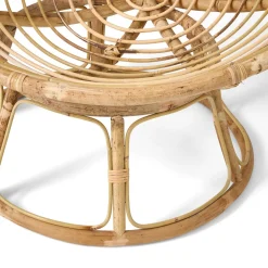 Rottingfåtölj Rund