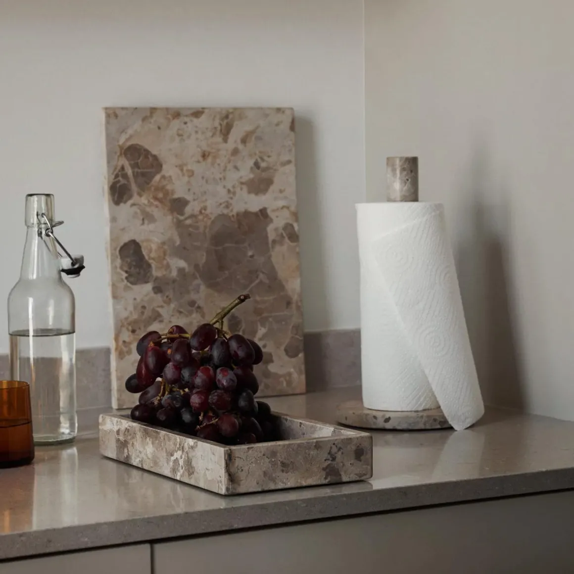 Serveringsbräda 25x35cm Marmor Beige