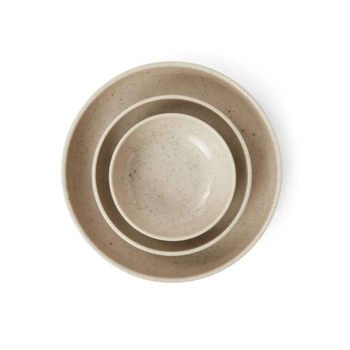 Skål Bruno 12cm Stengods Spräcklig Beige