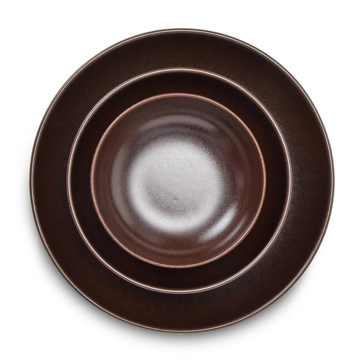 Skål Bruno Stengods 16cm Brun