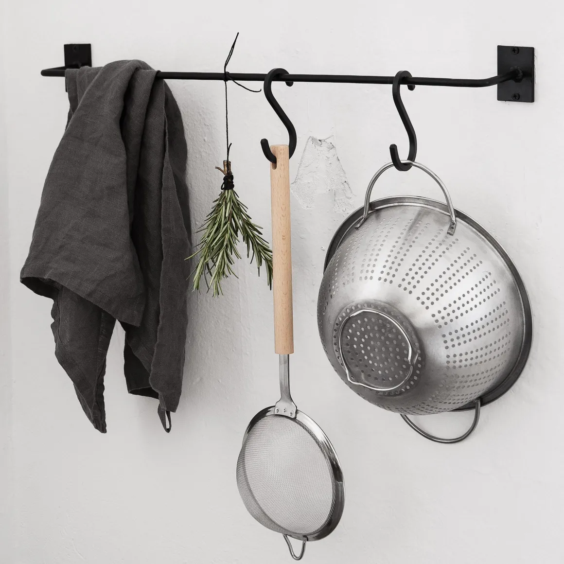 S-krok Järn 14cm Svart