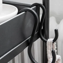 S-krok Järn 14cm Svart