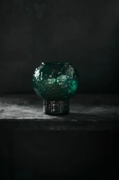 Skruf Ljuslykta 10x10cm Grön