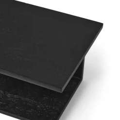 Sängbord Vägghängt Trä Svart