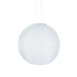 Solcellspendel Boll 25cm Vit
