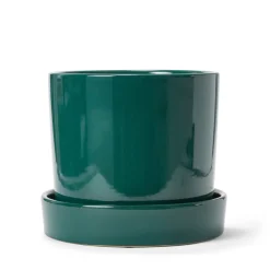 Stengodskruka/Fat 21cm Glaserad Grön