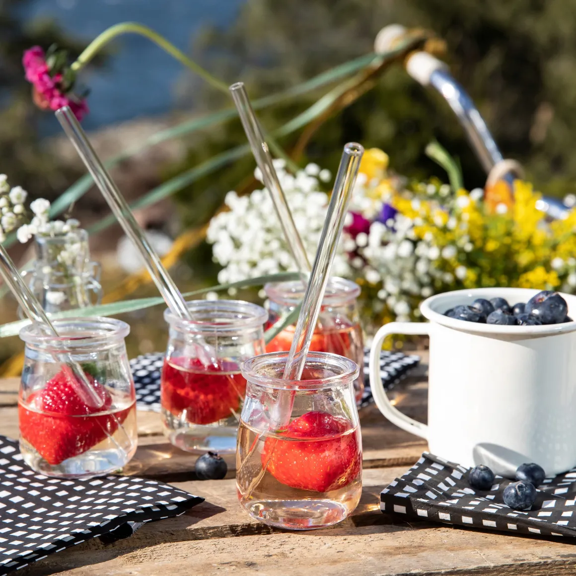 Sugrör Glas 4-p