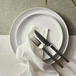 Tallrik Bruno Stengods 28cm Vit