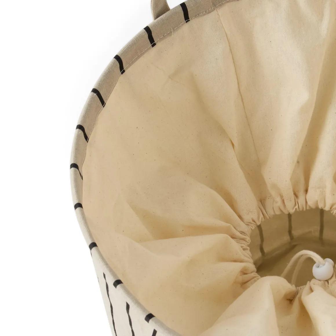 Tvättkorg RAND 36x50cm Beige/Svart